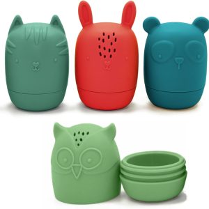 Silicone Bath Toys, Bath Toys for Infants 6-12 Months, Eco-Friendly Non Toxic Baby Bath Toys, Bathtub Toys for Toddlers 1-3, by