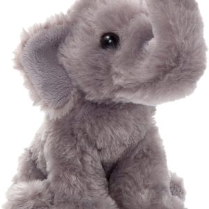 Elephant Stuffed Animal Plushie, Gifts for Kids,  Wildlife Animals, Elephant Plush Toy 6 Inches